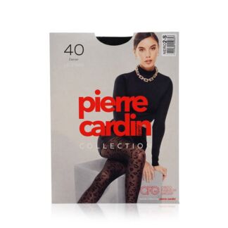 Женские колготки с рисунком Pierre Cardin Leopard 40den Nero 2 размер