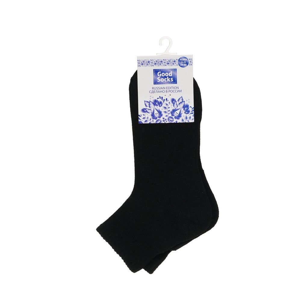 Женские укороченные носки Good Socks С1218 Черный р.23-25 3142251 фото 1