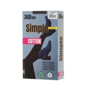 Плотные эластичные хлопковые колготки Atto Simple Cotton 360den Черный 4 ра 3146111 фото 4