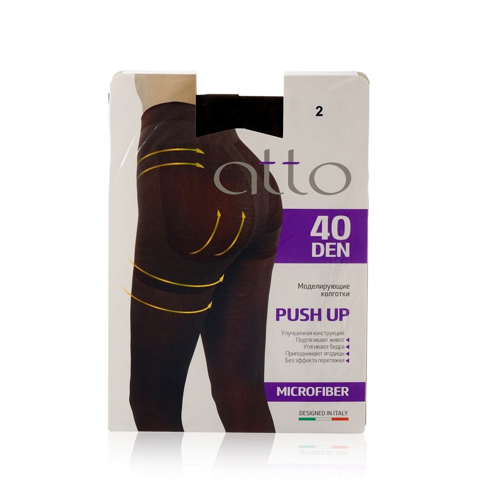 Женские моделирующие колготки Atto Push Up 40den , Коричневый , 2 размер 3128455 фото 1