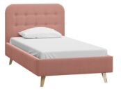 Кровать Динс 120 Velvet Pink фото 1