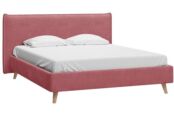 Кровать Кьево 160 Velvet Pink фото 1