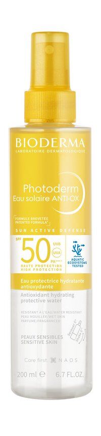 Солнцезащитный антиоксидантный увлажняющий спрей Bioderma Photoderm Eau Sol фото 1