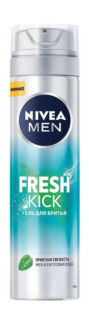 Гель для бритья с мятой и кактусовой водой Nivea Men Fresh Kick