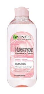 Мицеллярная вода для тусклой и чувствительной кожи Garnier Мицеллярная розо