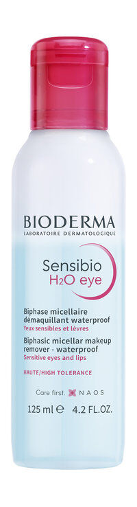 Двухфазное мицеллярное средство для очищения глаз и губ Bioderma Sensibio H фото 1