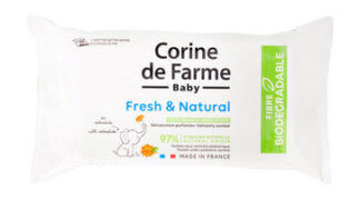 Влажные салфетки для детей с календулой Corine de Farme Cleansing Wipes Fre