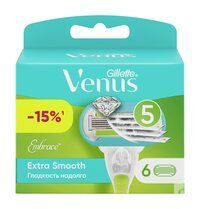 Набор из шести сменных кассет к бритве Gillette Venus Extra Smooth Embrace