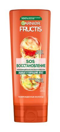 Бальзам для секущихся и очень поврежденных волос Garnier Fructis SOS восста фото 1