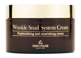 Антивозрастной крем для лица на основе муцина улитки The Skin House Wrinkle