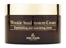 Антивозрастной крем для лица на основе муцина улитки The Skin House Wrinkle фото 1