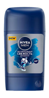 Твердый дезодорант с защитой до 48 часов Nivea Men Экстремальная свежесть