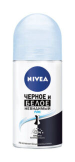 Дезодорант Nivea Антиперспирант шариковый Черное и Белое Невидимый Pure