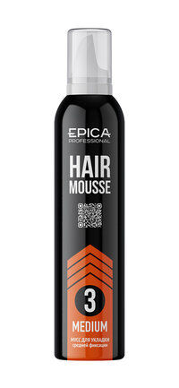 Мусс для укладки средней фиксации Epica Professional Hair Mousse Medium фото 1