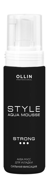 Аква-мусс для укладки сильной фиксации Ollin Professional Style Strong Aqua фото 1