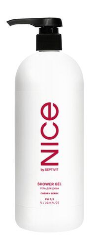 Гель для душа с ароматом вишни Nice by Septivit Cherry Berry Shower Gel фото 1