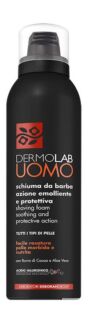 Пена для бритья с экстрактом алоэ и маслом какао Dermolab UOMO Soothing and