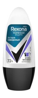 Шариковый антиперспирант с невидимой защитой на 72 часа Rexona Men