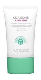 Солнцезащитный крем с центеллой Maxclinic Cica Biome Sunscreen SPF 50+ PA++