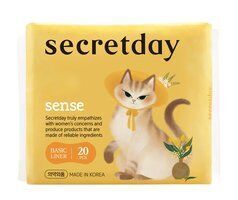 Ультратонкие дышащие ежедневные гигиенические прокладки SecretDay Sense