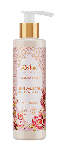 Гель для душа с экстрактом пиона Zeitun Wellness Gorgeous Peony Sensual Bat фото 1