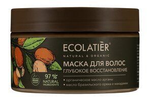 Восстанавливающая маска для волос с маслом арганы Ecolatier Organic Argana