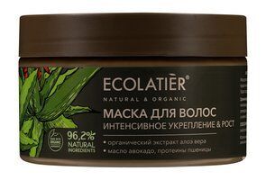 Укрепляющая маска для волос с маслом авокадо и протеинами пшеницы Ecolatier