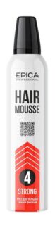 Мусс для укладки волос сильной фиксации Epica Professional Hair Mousse 4 St