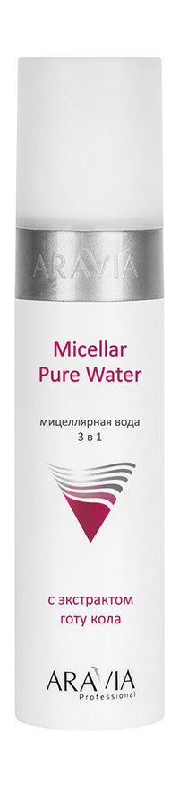 Мицеллярная вода 3-в-1 с экстрактом готу кола Aravia Professional Micellar фото 1