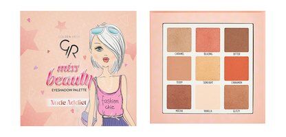 Палетка теней для век Golden Rose Miss Beauty Eyeshadow Palette: Nude Addic фото 1