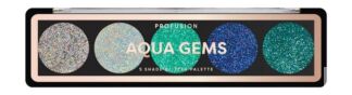 Палетка глиттеров для лица и тела Profusion Aqua Gems 5 Shade Glitter Palet