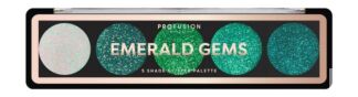 Палетка глиттеров для лица и тела Profusion Emerald Gems 5 Shade Glitter Pa