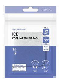 12 охлаждающих дисков пэдов для лица Dermal Ice Cooling Toner Pad