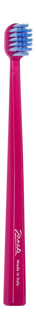 Зубная щетка средней жесткости Janeke Toothbrush Hot Pink фото 1