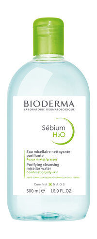 Мицеллярная вода для жирной и проблемной кожи лица Bioderma Sebium H2O фото 1