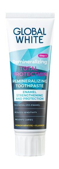 Реминерализирующая зубная паста Global White Remineralizing Total Protectio фото 1