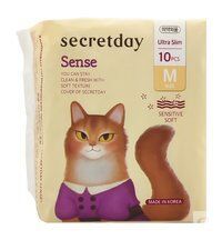 Ультратонкие хлопковые гигиенические прокладки SecretDay Sense Ultra Slim M