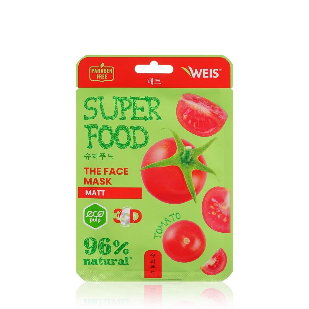 Маска для лица WEIS Super Food Matt с экстрактом томата 23г 3139179 фото 1