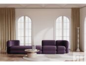 Модульный диван Brera-4 Velour Plum фото 2