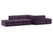 Модульный диван Brera-1 Velour Plum фото 5