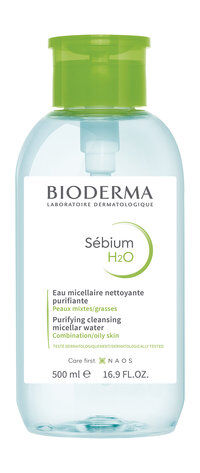 Мицеллярная вода для жирной и проблемной кожи лица с помпой Bioderma Sebium фото 1