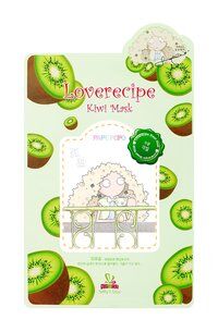 Тканевая маска для лица с киви Sally's Box Loverecipe Kiwi Mask фото 1