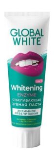 Низкоабразивная зубная паста с энзимами папайи Global White Whitening Enzym