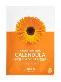 Тканевая маска для лица с экстрактом календулы LanSkin Calendula Natural He