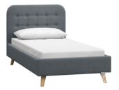 Кровать Динс 90 Velvet Grafit фото 1