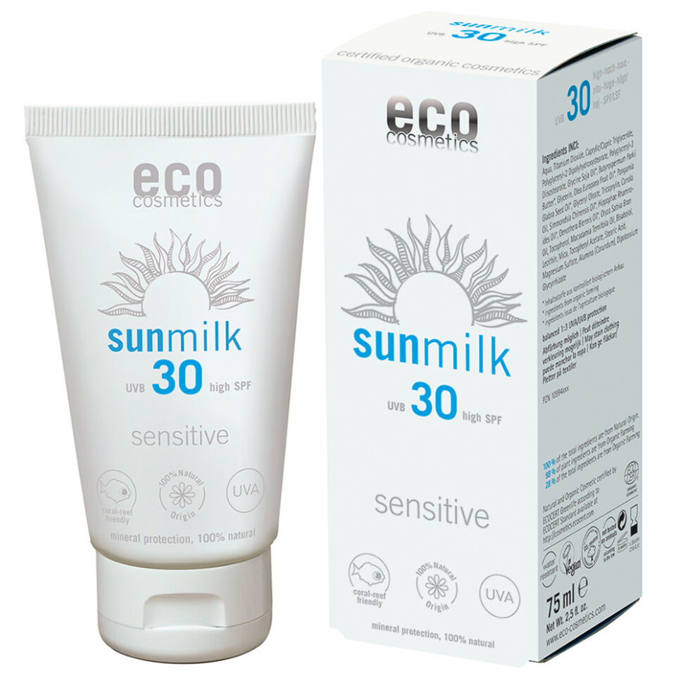 ECO-Cosmetics Солнцезащитное молочко СЕНСИТИВ SPF 30 75 мл фото 1