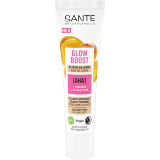 SANTE Glow Boost Тональный BB-крем с AHA-кислотами, гиалуроном и био-алоэ в