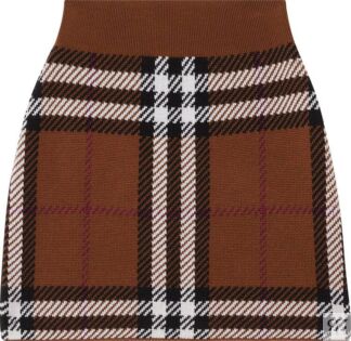 Юбка Burberry Kiandra Skirt 'Dark Birch Brown', коричневый