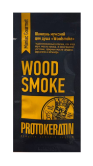 Пробник мужской шампунь для душа WOODSMOKE, 10 мл PROTOKERATIN