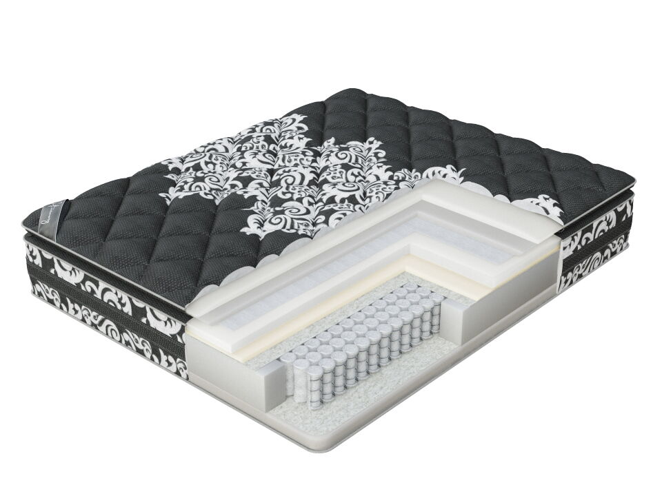 Анатомический Матрас Verda Soft memory Pillow Top (Black Orchid/Anti Slip) фото 1